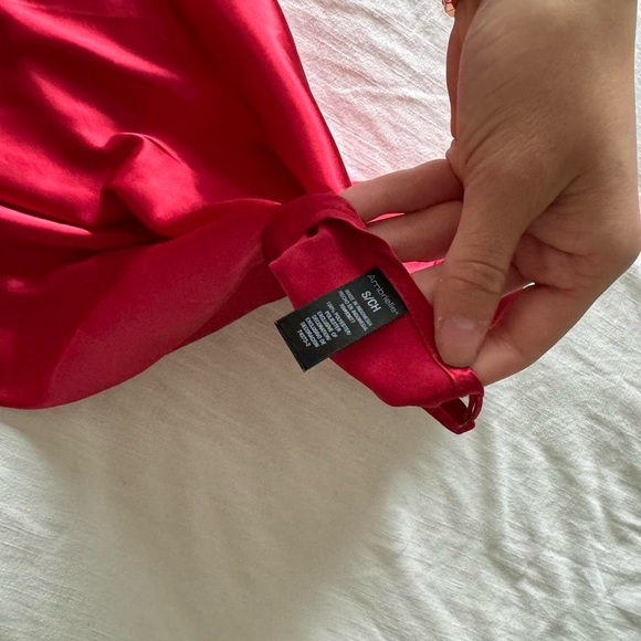 Vintage red satin slip dress - Picture 5 of 5